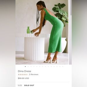 Sabo skirt green midi dress